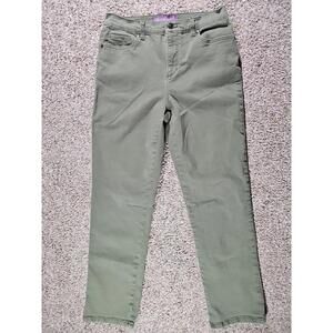 Gloria Vanderbilt Amanda Sz 8 Green Jeans